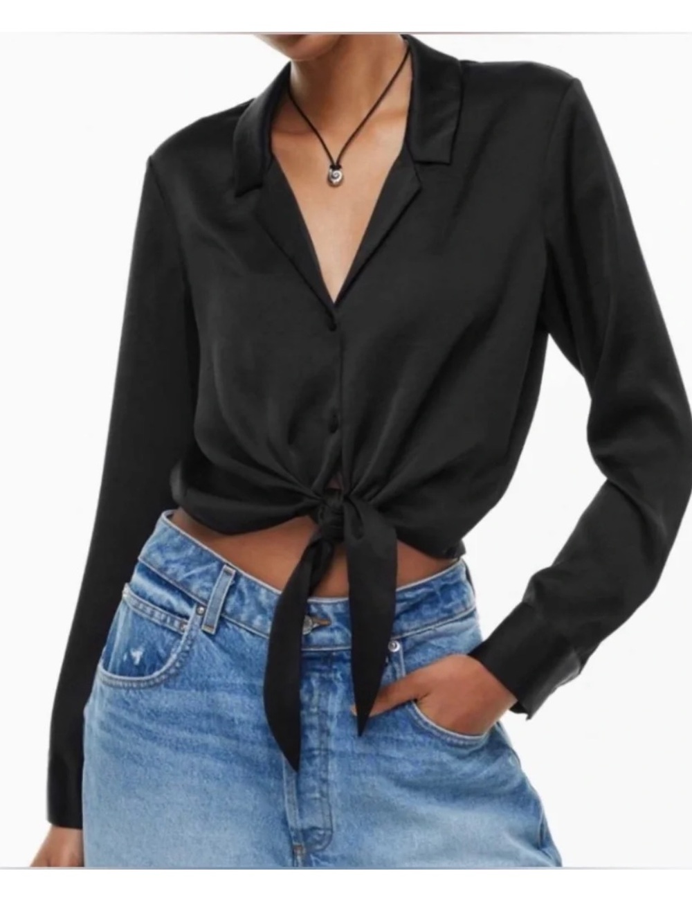 Wilfred Tie Front Blouse